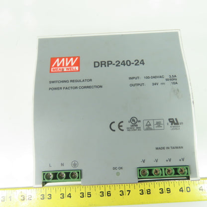 Mean Well DRP-240-24 Switching Power Supply 100-240VAC In 24V Output