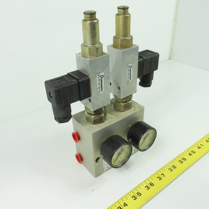 Safematic PBSG-PK /US Hydraulic Valve Manifold Assembly W/ (2) SG-PK100-160