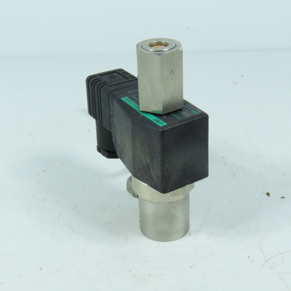 CKD HVL42-X0015 High Vacuum Solenoid Valve 24VDC Rc1/8 Orifice 3mm