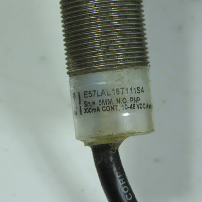 Eaton E57LAL18T111S4 Inductive Proximity Sensor M18 PNP N.O. 5mm Range 10-48VDC