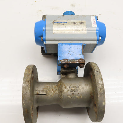 N-J / Jamesbury 2-5150 2" 150# CF8M Ball Valve w/ Jamesbury VPVL200 Actuator