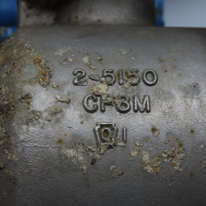 N-J / Jamesbury 2-5150 2" 150# CF8M Ball Valve w/ Jamesbury VPVL200 Actuator