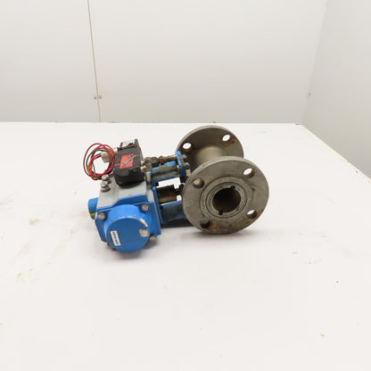 N-J / Jamesbury 2-5150 2" 150# CF8M Ball Valve w/ Jamesbury VPVL200 Actuator