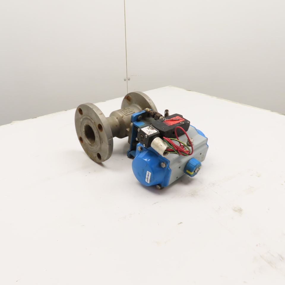 N-J / Jamesbury 2-5150 2" 150# CF8M Ball Valve w/ Jamesbury VPVL200 Actuator