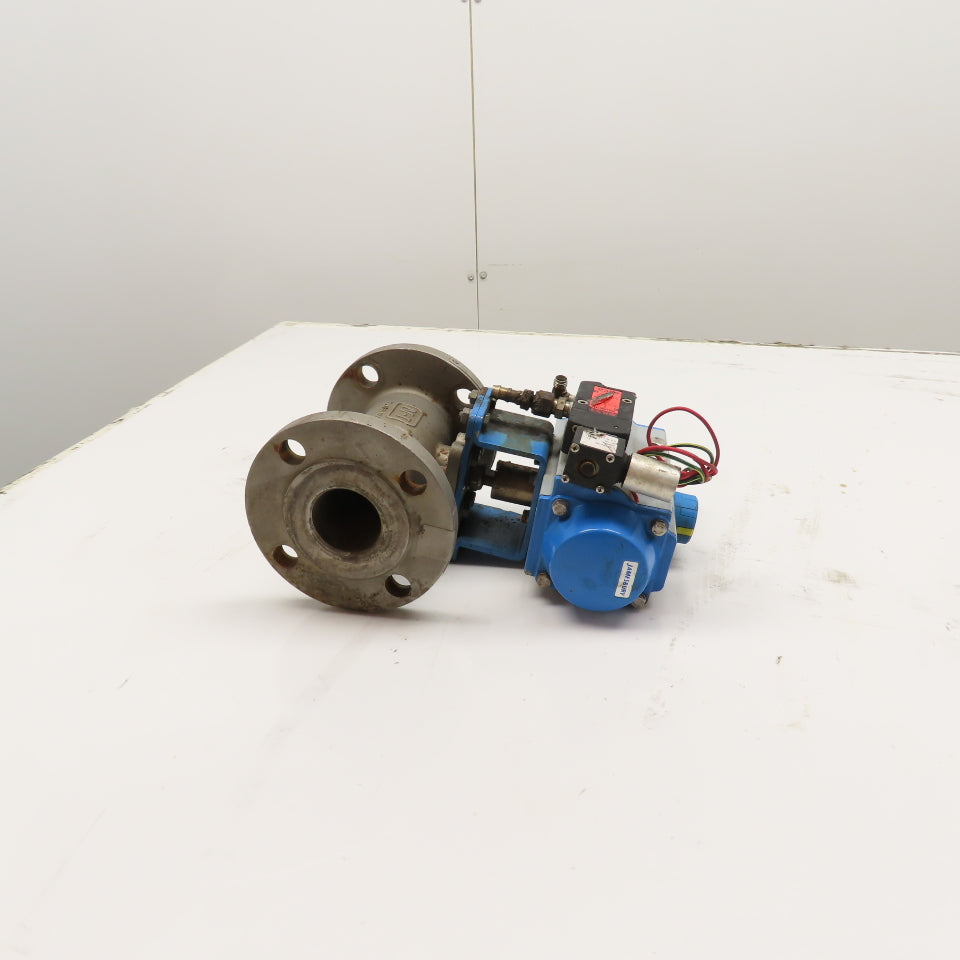 N-J / Jamesbury 2-5150 2" 150# CF8M Ball Valve w/ Jamesbury VPVL200 Actuator