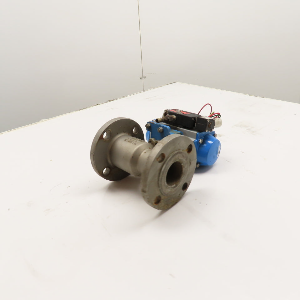 N-J / Jamesbury 2-5150 2" 150# CF8M Ball Valve w/ Jamesbury VPVL200 Actuator