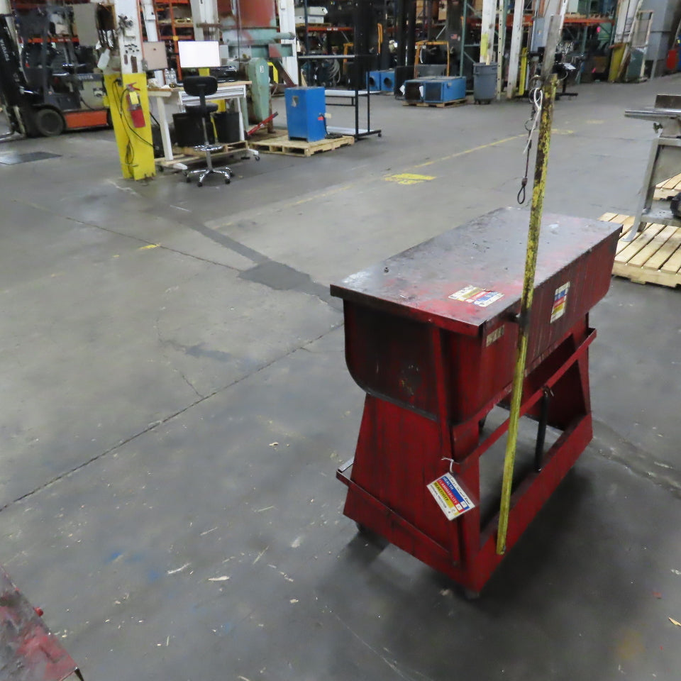 Justrite 27220 22 Gallon Flammable Liquid Safety Rinse Tank Foot Pedal Operated