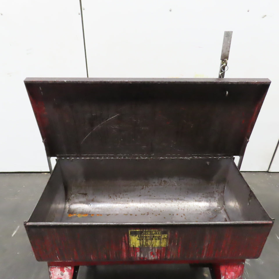 Justrite 27220 22 Gallon Flammable Liquid Safety Rinse Tank Foot Pedal Operated