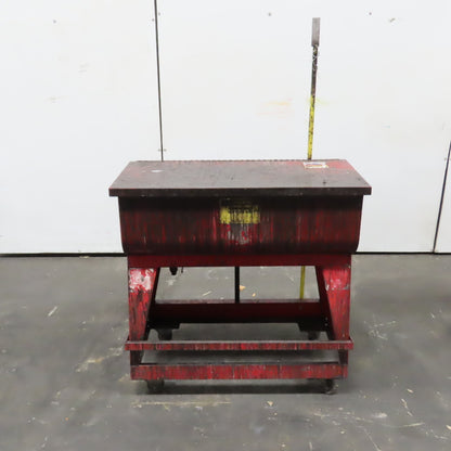 Justrite 27220 22 Gallon Flammable Liquid Safety Rinse Tank Foot Pedal Operated