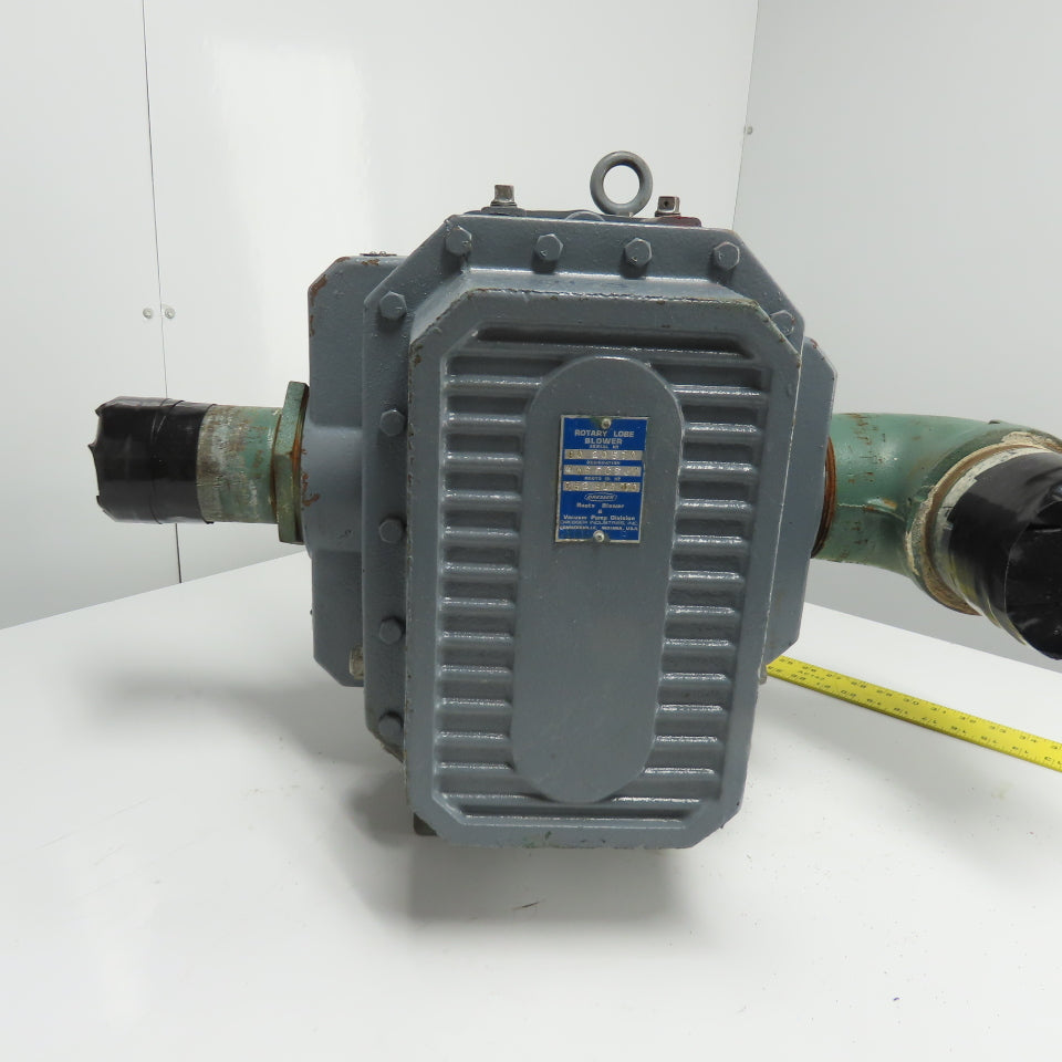 Dresser Roots 406 RCS JV Rotary Lobe Blower 3820 RPM Max 4" NPT 1-1/2" Shaft
