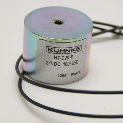 Kuhnke HT-D20-F 24VDC Solenoid Holding Electromagnet 20mm OD x 15mm 100%ED