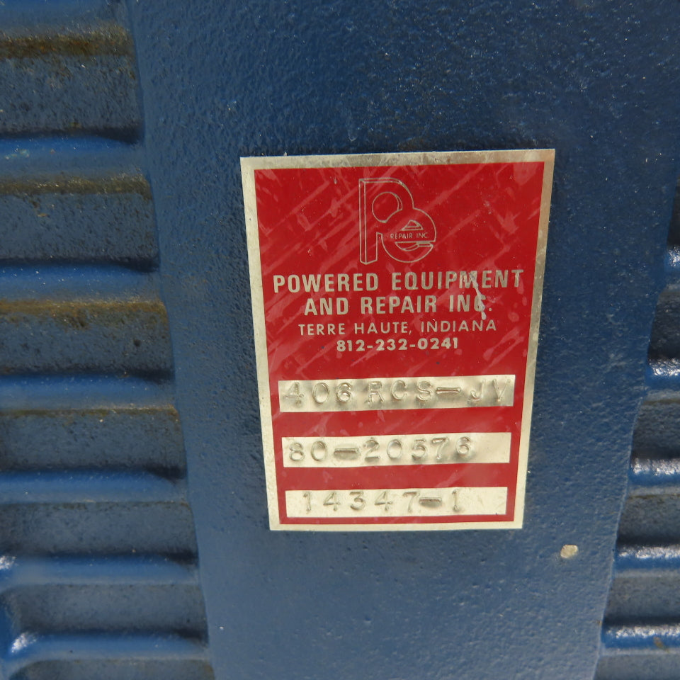 Dresser Roots 406 RCS JV Rotary Lobe Blower 3820 RPM Max 4" NPT 1-1/2" Shaft