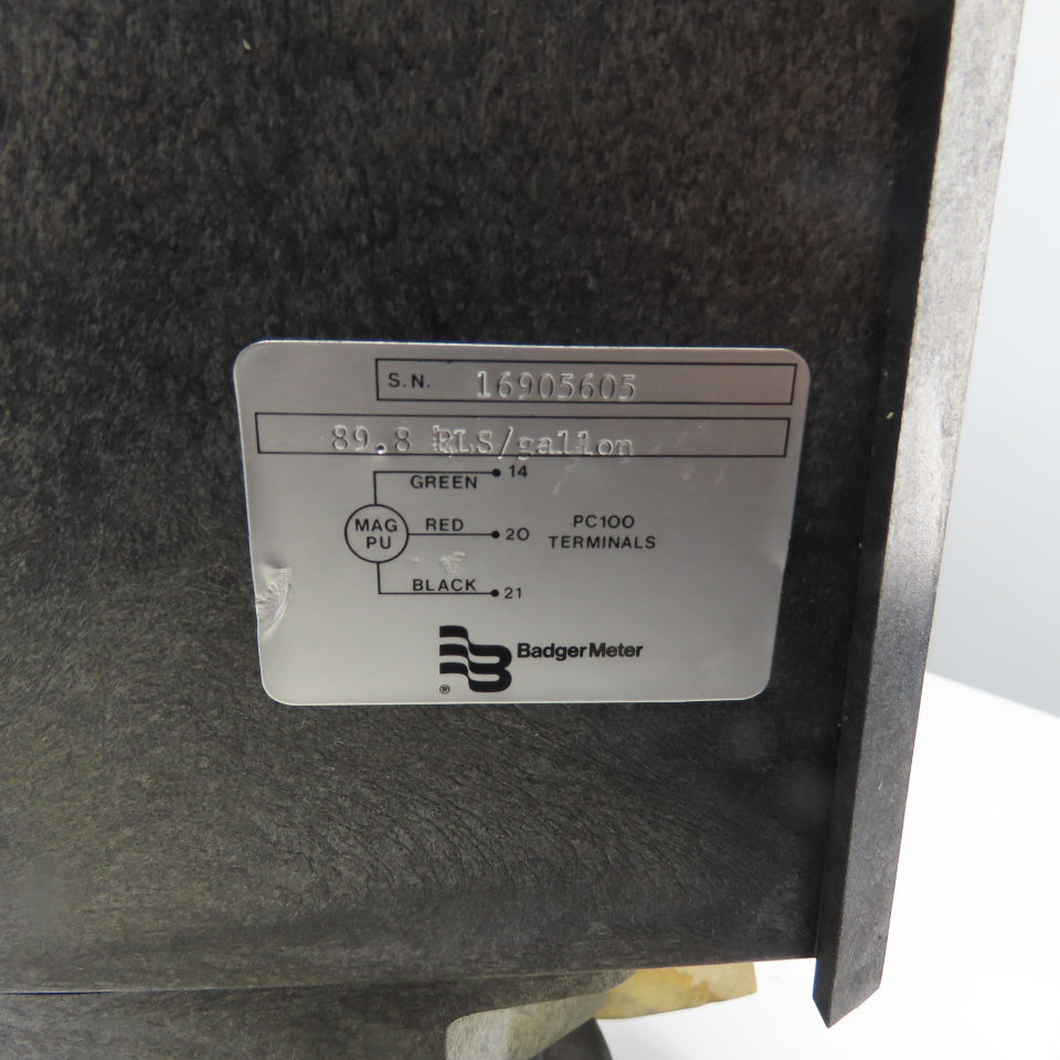 Badger Meter IND RCOL40 PC Meter Mount 89.8 PLS/Gallon