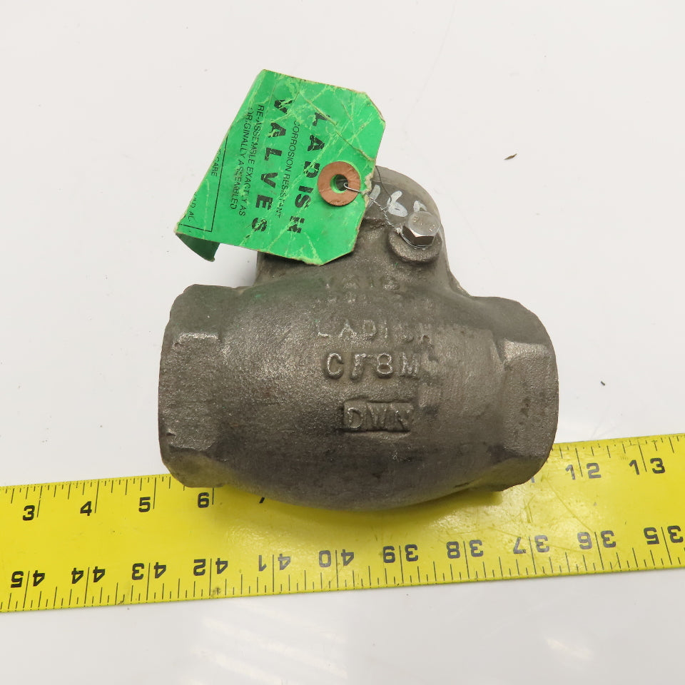 Ladish V-5260-0607-15A 1-1/2" NPT Swing Check Valve CF8M