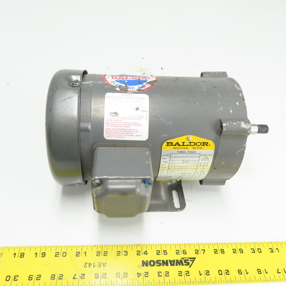 Baldor CJM3542 3/4HP AC Electric Motor 230/460V 3Ph 56J Frame 1725RPM Tested