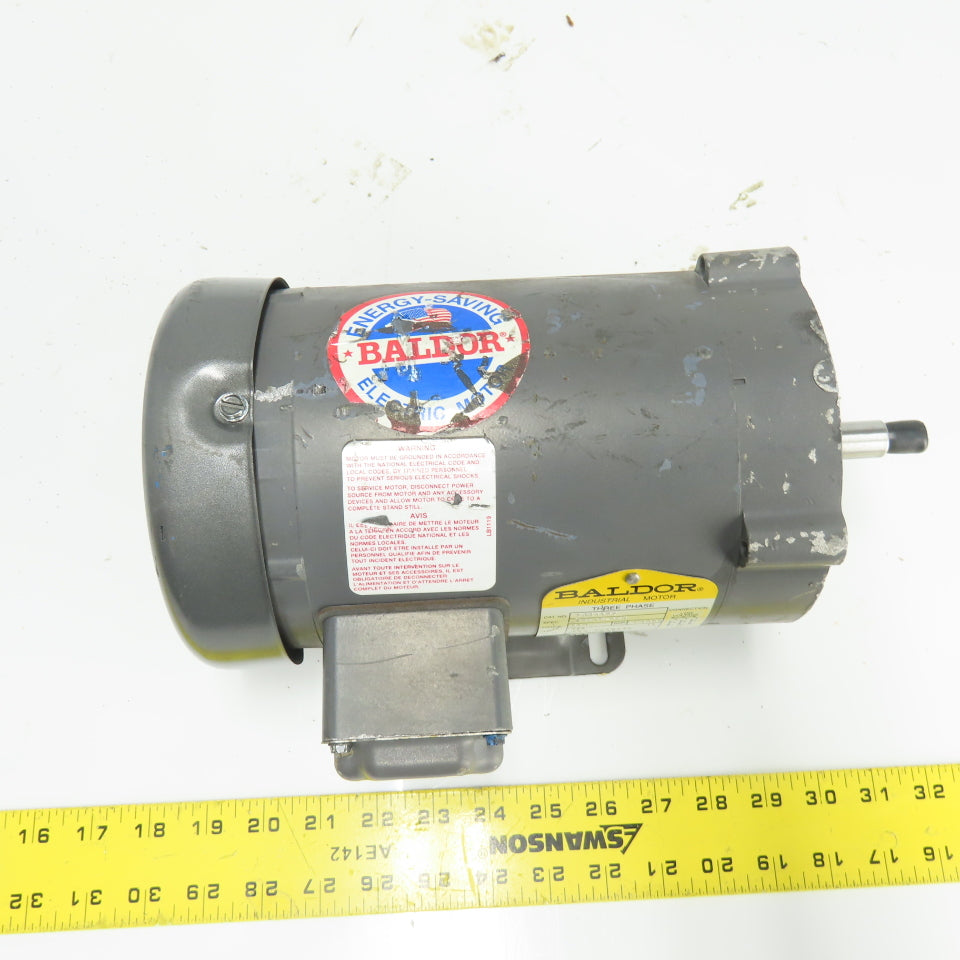 Baldor CJM3542 3/4HP AC Electric Motor 230/460V 3Ph 56J Frame 1725RPM Tested