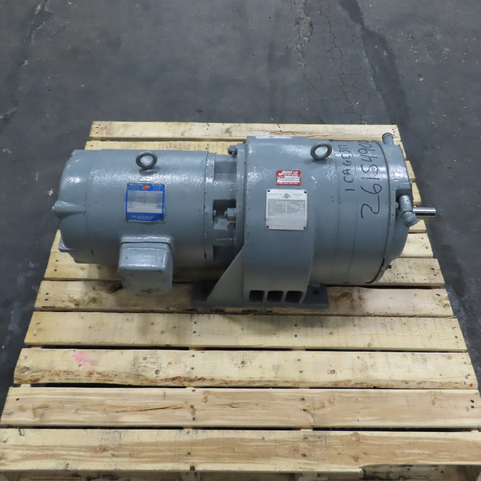 Louis Allis ACM9063 10HP Ajusto-Spede Eddy Current Drive Motor 1760RPM 3PH 256UD