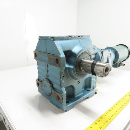 Sew S87R57LP143/56 1332 Ratio Dual Shaft Gear Motor 1.3RPM 230/460V 22,100 Torq