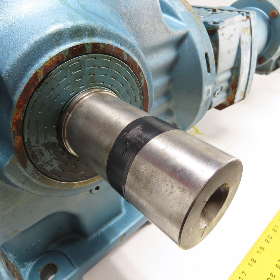 Sew S87R57LP143/56 1332 Ratio Dual Shaft Gear Motor 1.3RPM 230/460V 22,100 Torq
