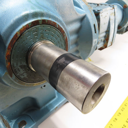 Sew S87R57LP143/56 1332 Ratio Dual Shaft Gear Motor 1.3RPM 230/460V 22,100 Torq