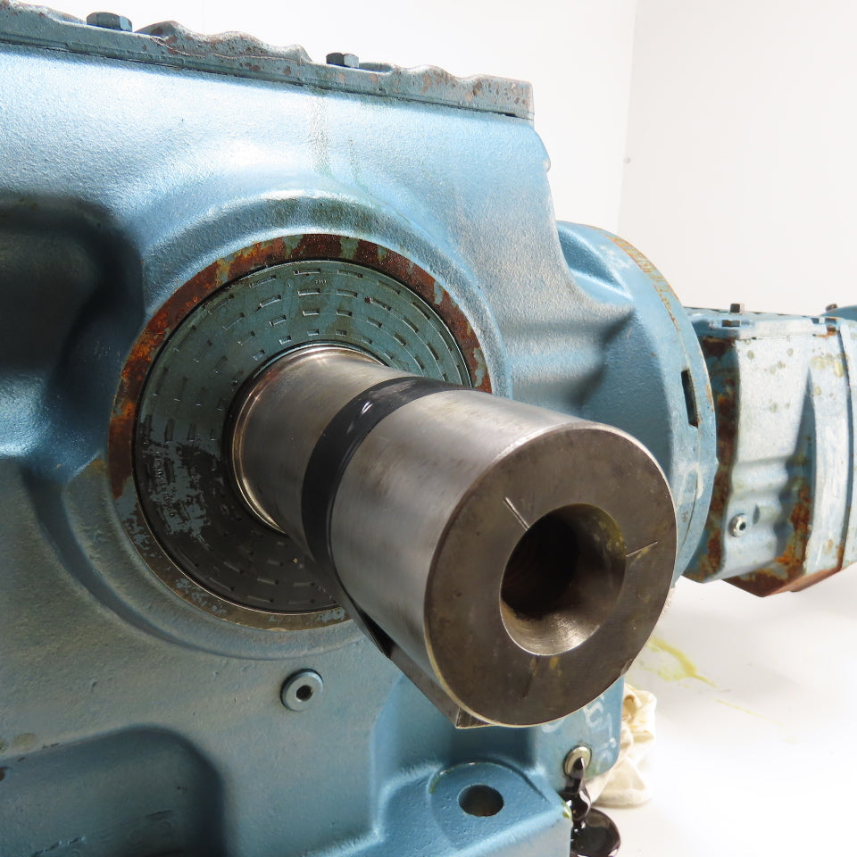 Sew S87R57LP143/56 1332 Ratio Dual Shaft Gear Motor 1.3RPM 230/460V 22,100 Torq