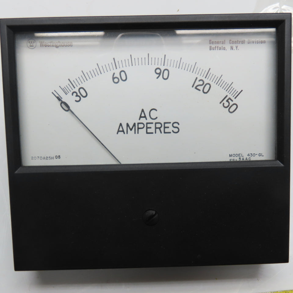 Westinghouse 430-GL 0-150 AC Amp Panel Ammeter
