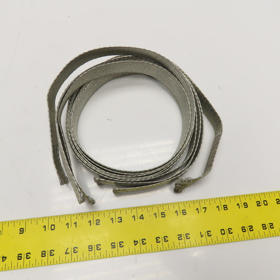 Raychem HV-BRAID-4-1520 Tinned Copper Braided Splice Strip #4AWG 60" Lot Of 3