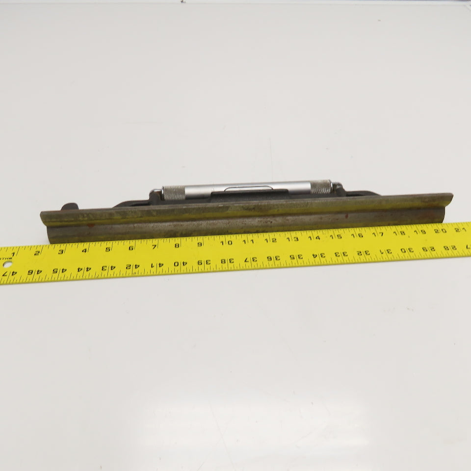 Starrett 98-18 18" Machinist Bench Plumb Level 4 Vial V-Groove & Steel Case
