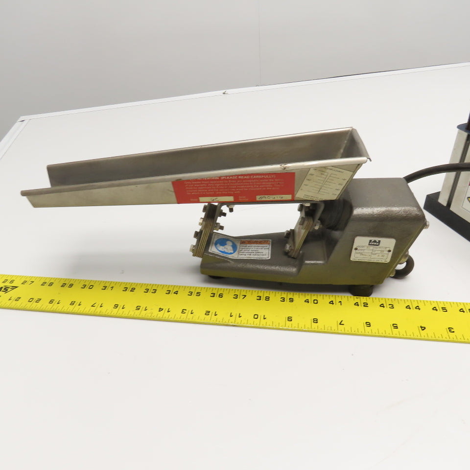 Eriez 6C UN-115-2A-HW 12" x 1-1/2" Vibratory Feeder W/ Controller 115V