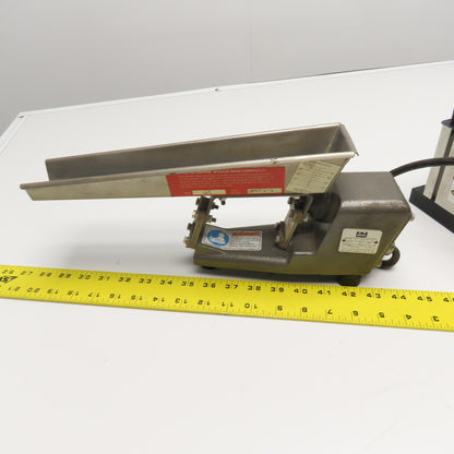 Eriez 6C UN-115-2A-HW 12" x 1-1/2" Vibratory Feeder W/ Controller 115V