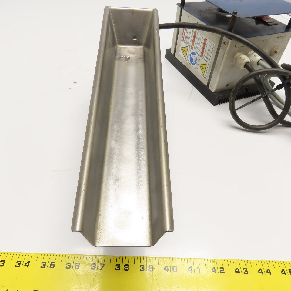 Eriez 6C UN-115-2A-HW 12" x 1-1/2" Vibratory Feeder W/ Controller 115V
