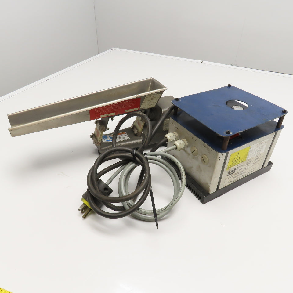 Eriez 6C UN-115-2A-HW 12" x 1-1/2" Vibratory Feeder W/ Controller 115V