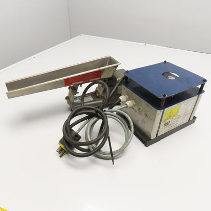 Eriez 6C UN-115-2A-HW 12" x 1-1/2" Vibratory Feeder W/ Controller 115V