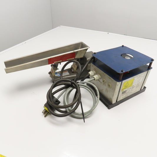 Eriez 6C UN-115-2A-HW 12" x 1-1/2" Vibratory Feeder W/ Controller 115V