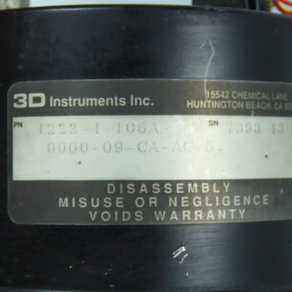 3D Instruments 1222-4-106A Contact Thermometer 32-210° F Gearless Direct Drive