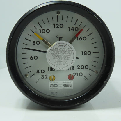 3D Instruments 1222-4-106A Contact Thermometer 32-210° F Gearless Direct Drive