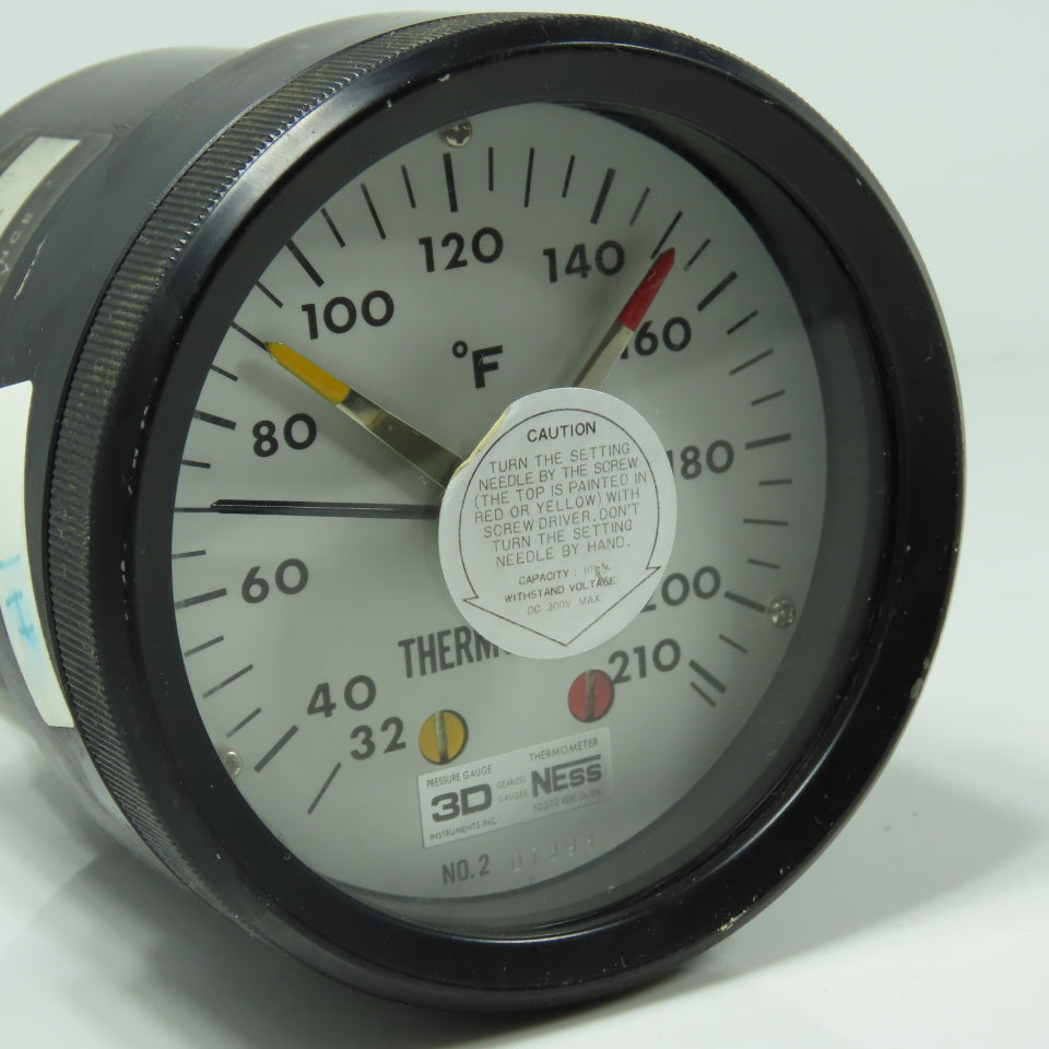 3D Instruments 1222-4-106A Contact Thermometer 32-210° F Gearless Direct Drive