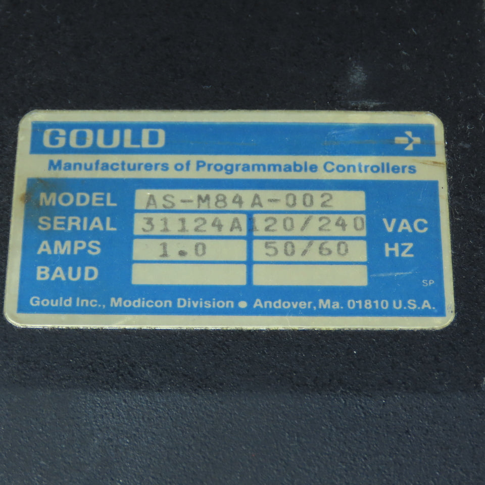 Gould Modicon AS-M84A-002 Micro 84 Programmable Controller PLC 120/240VAC