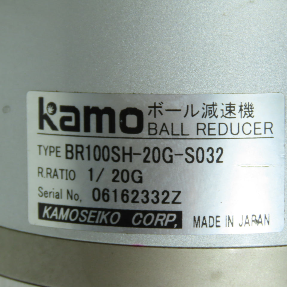 Mitsubishi HC-KFS23K BR100SH-20G-S032 AC Servo Motor W/Kamo 20:1 Ball Reducer