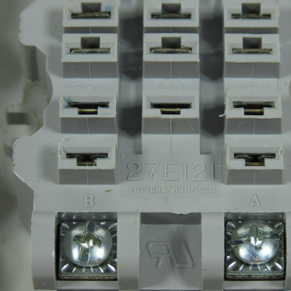 Potter & Brumfield 27E121 Relay Sockets 11-Pin 300V 15A Lot of 15