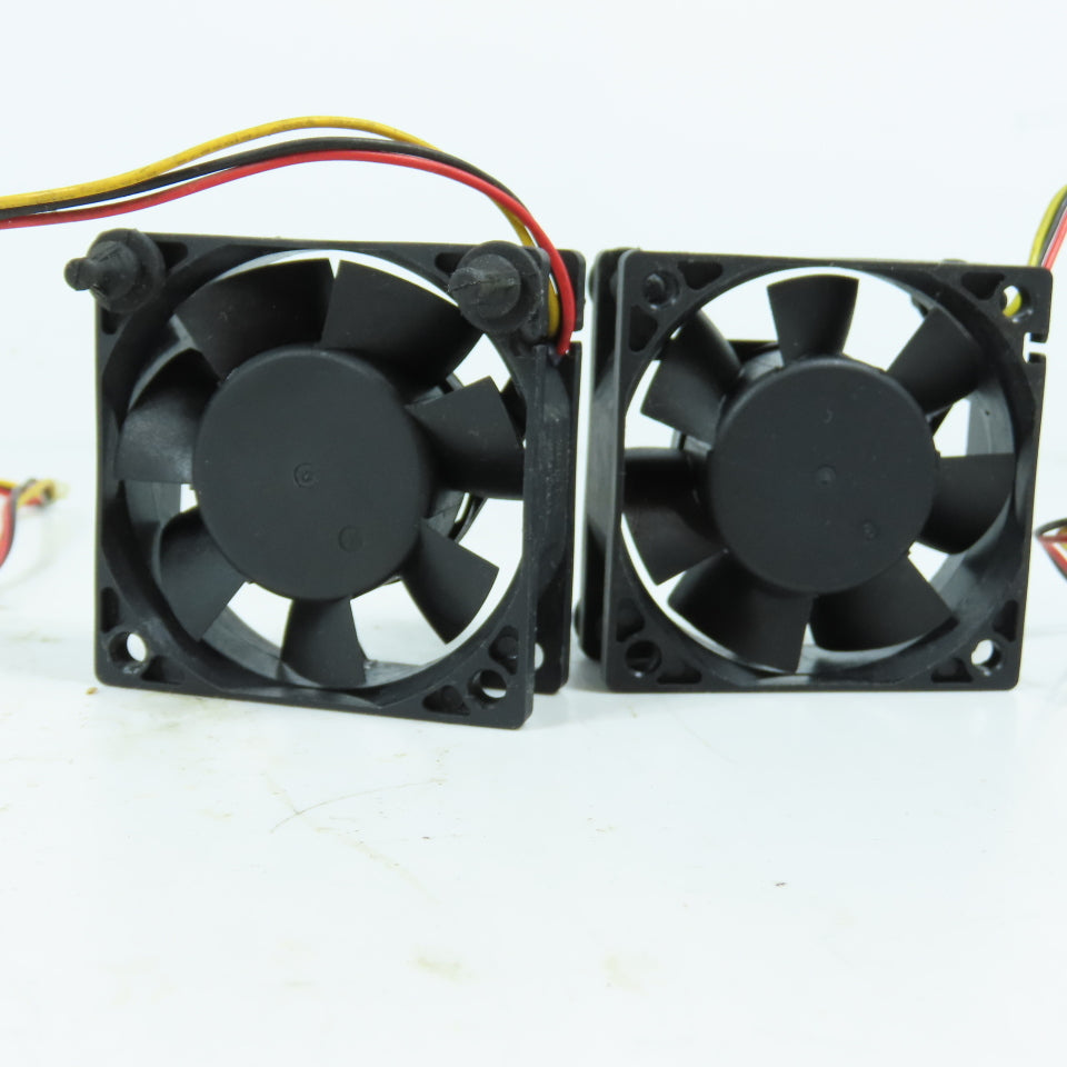 Superred 22P4374 CHA6012CS-A 60mm 12VDC 0.16A 3-Pin Cooling Fan Lot of 2