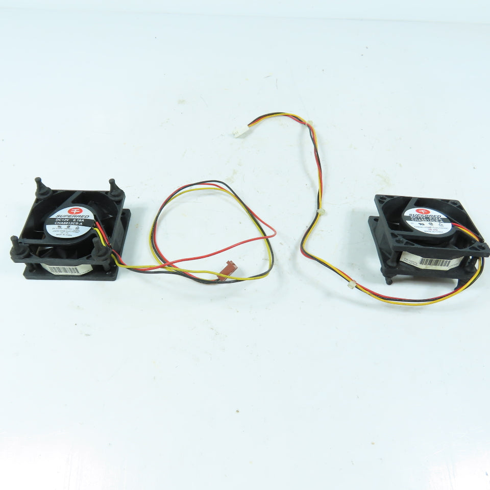 Superred 22P4374 CHA6012CS-A 60mm 12VDC 0.16A 3-Pin Cooling Fan Lot of 2