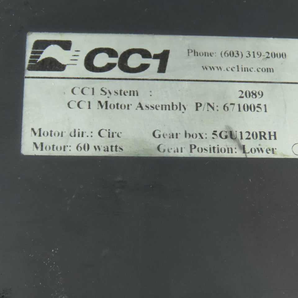 Oriental 5GU120RH 5RK60GU-AWT 60W Reversible Gear Motor 120:1 Ratio 115V 1Ph