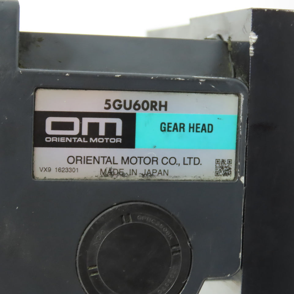 Oriental Motor 5GU60RH 5RK60GU-AWT 60W Reversible Gear Motor 60:1 Ratio 115V 1Ph
