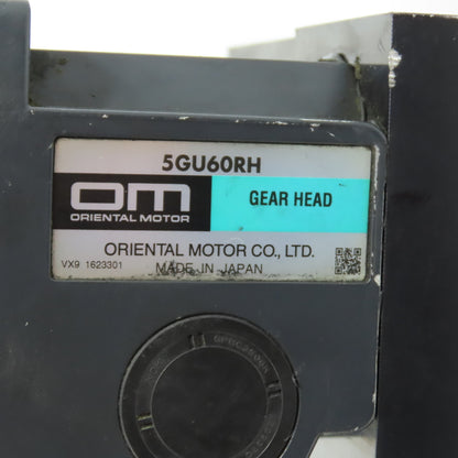 Oriental Motor 5GU60RH 5RK60GU-AWT 60W Reversible Gear Motor 60:1 Ratio 115V 1Ph