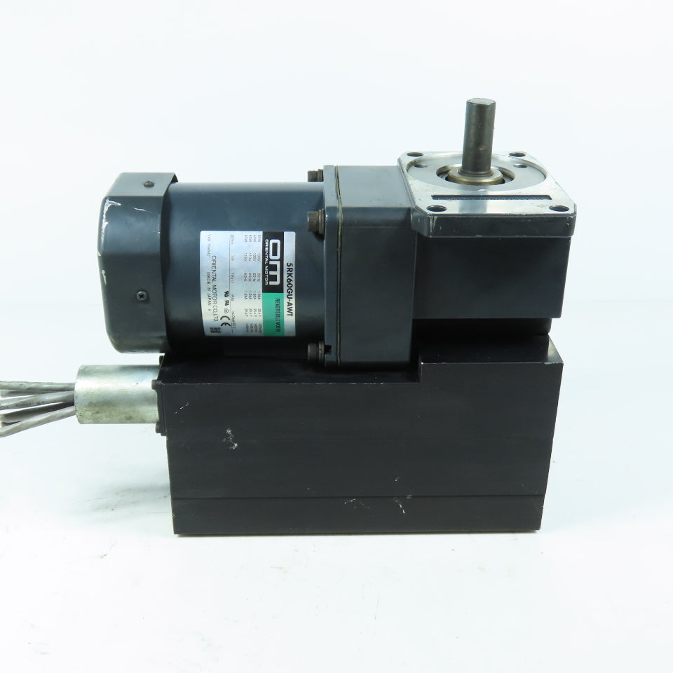 Oriental Motor 5GU60RH 5RK60GU-AWT 60W Reversible Gear Motor 60:1 Ratio 115V 1Ph