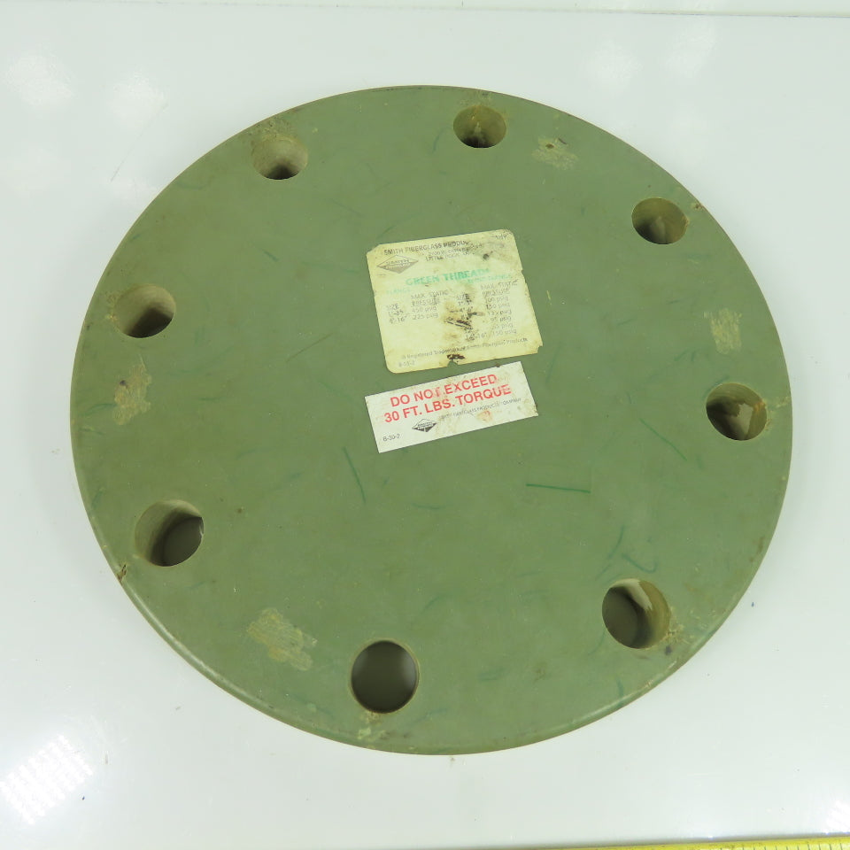 Smith Fiberglass 9" OD Blind Flange 1" Thick