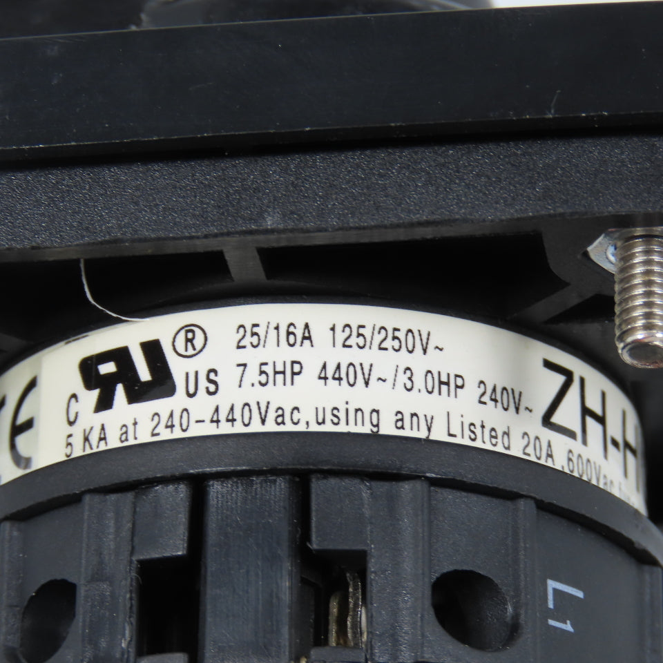 Kedu ZH-HC-4 3-Position Rotary Switch 25/16A 440V