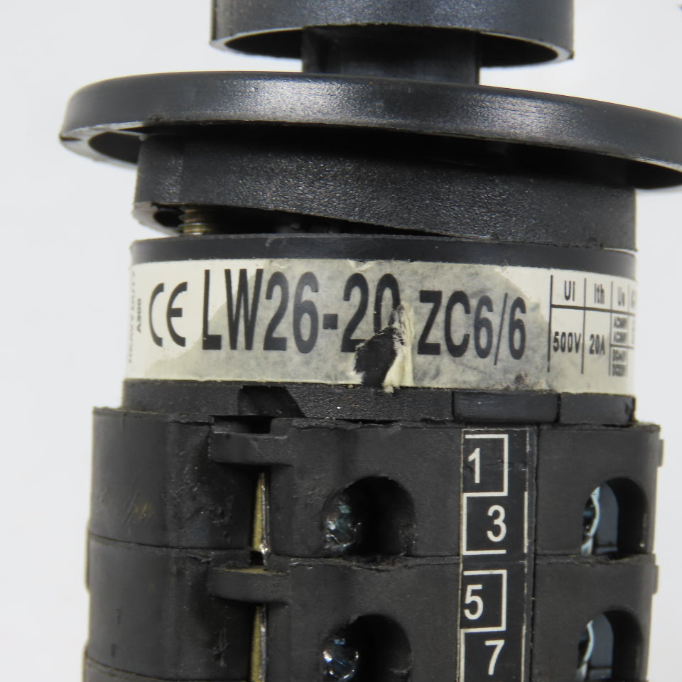 LW26-20 ZC6/6 6-Position Rotary Cam Selector Switch 500V 20A