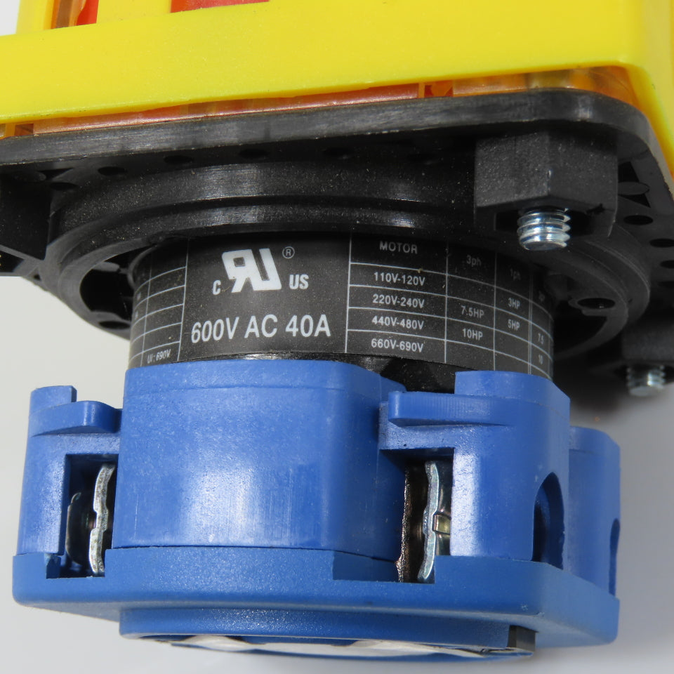 Auspicious PS42 40A 600V Rotary Disconnect Switch Panel Operator (Clean)